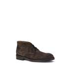 Brown Calf Leather Bos Taurus Ankle Boots