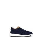 Blue Calf Leather Bos Taurus Low Top Sneakers