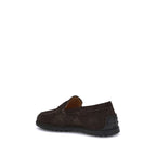 Brown Calf Leather Bos Taurus Slip-On Loafers