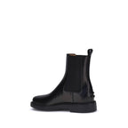 Black Calf Leather Bos Taurus Chelsea Boots