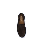 Brown Rubber Slip-On Loafers