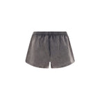 Gray Cotton Bermuda Shorts
