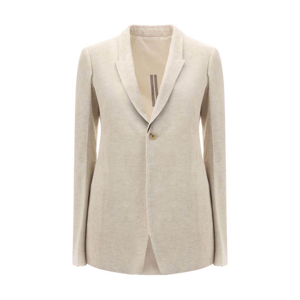 Beige Cotton Blazer