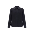 Black Fleece Wool Coat