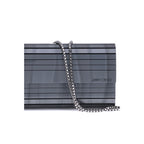 Gray Marabou Clutch Bag