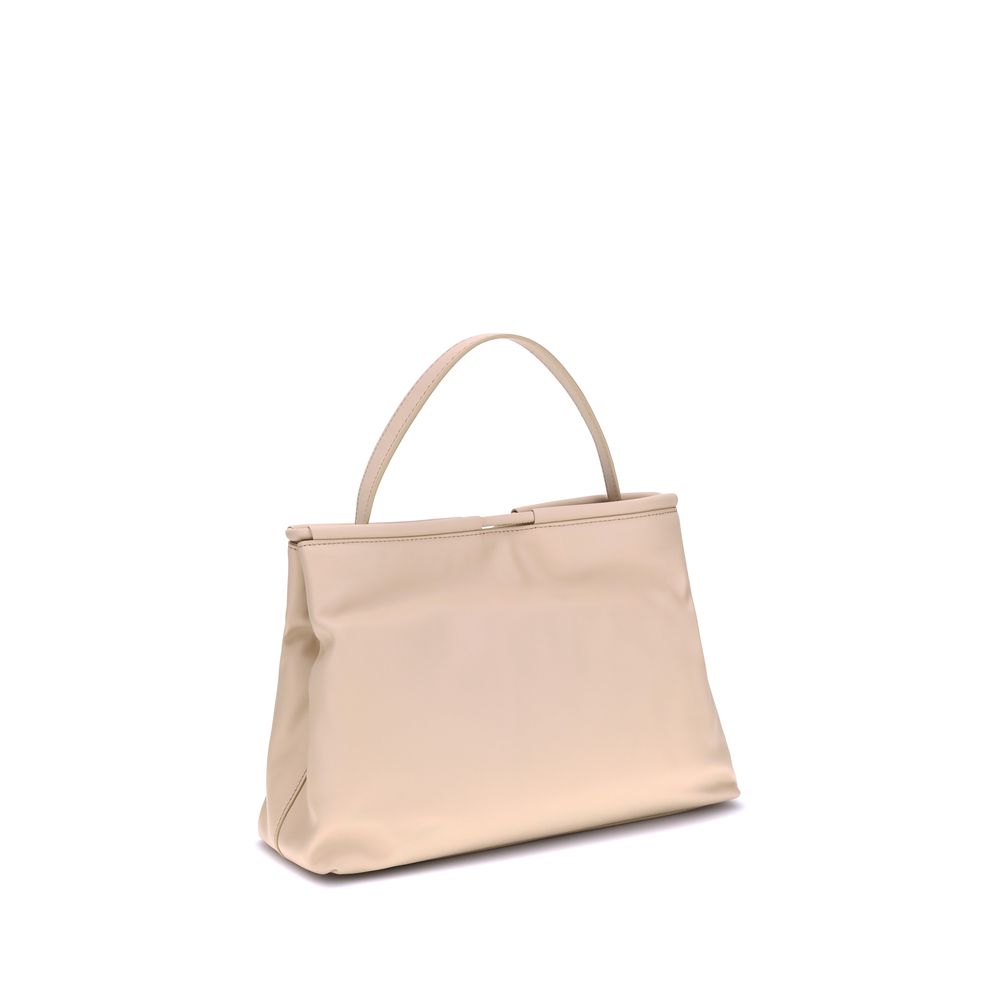 Cream Calf Leather Bos Taurus Handbag