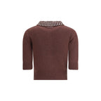 Brown Nylon Sweatshirt