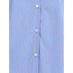 Blue Cotton Pattern Shirt