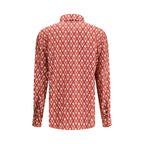 Red Silk Pattern Shirt