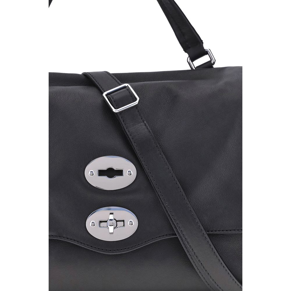 Black Calf Leather Bos Taurus Shoulder Bag