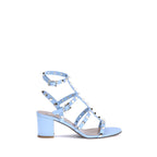 Light Blue Calf Leather Bos Taurus Strap-On Sandals