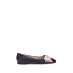 Black Calf Leather Bos Taurus Ballet Flats