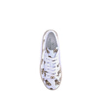 White Calf Leather Bos Taurus Low Top Sneakers