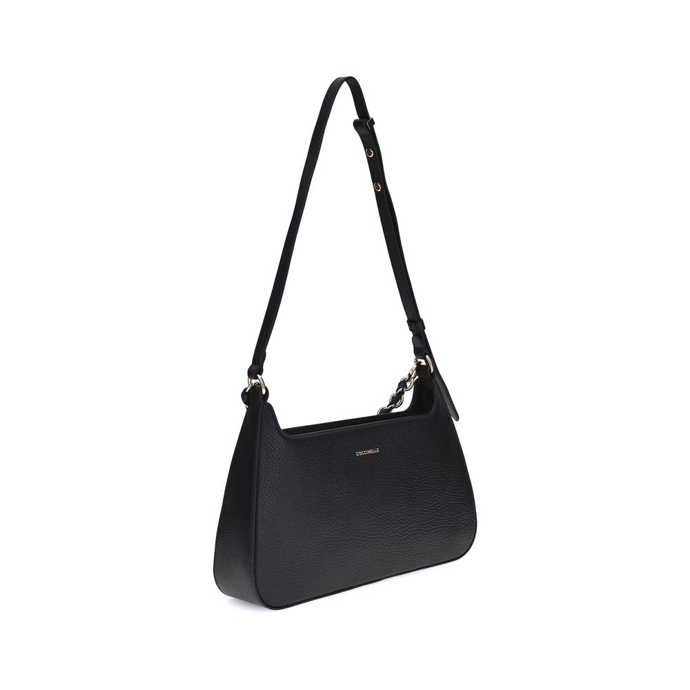 Black Calf Leather Bos Taurus Shoulder Bag