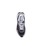 Black Calf Leather Bos Taurus Athletic Sneakers