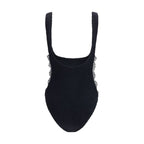 Black Polyamide One-Piece Swimsuit
