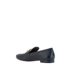 Black Calf Leather Bos Taurus Slip-On Loafers