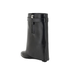 Black Calf Leather Bos Taurus Ankle Boots
