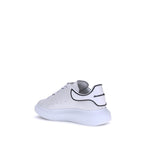 White Calf Leather Bos Taurus Platform Sneakers
