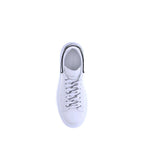 White Calf Leather Bos Taurus Platform Sneakers