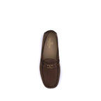 Brown Rubber Slip-On Loafers