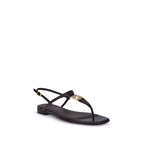 Purple Calf Leather Bos Taurus Flat Sandals