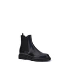 Black Calf Leather Bos Taurus Chelsea Boots