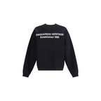 Black Cotton Sweatshirt