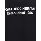 Black Cotton Sweatshirt