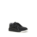 Black Calf Leather Bos Taurus Low Top Sneakers