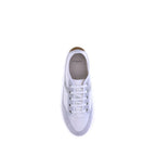 White Rubber Low Top Sneakers
