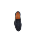 Blue Calf Leather Bos Taurus Slip-On Loafers