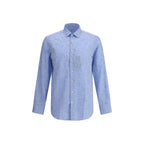 Light Blue Cotton Pattern Shirt