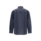 Blue Wool Dress Shirt