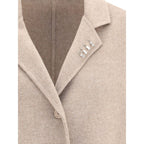 Beige Wool Coat