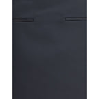 Black Polyester Mini Skirt