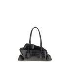 Black Calf Leather Bos Taurus Shoulder Bag