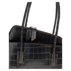 Black Calf Leather Bos Taurus Shoulder Bag