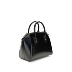 Black Calf Leather Bos Taurus Handbag