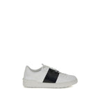 White Calf Leather Bos Taurus Low Top Sneakers
