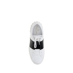 White Calf Leather Bos Taurus Low Top Sneakers