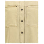Beige Cotton Dress Shirt