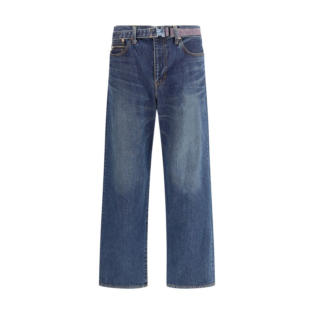 Blue Cotton Jeans Denim