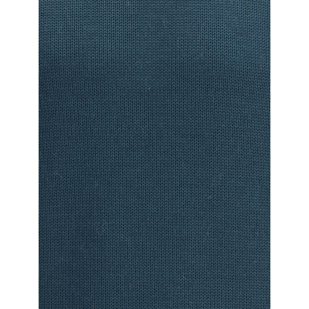 Bicolor Merino Wool Turtleneck