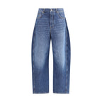 Blue Cotton Relaxed Fit Jeans