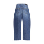 Blue Cotton Relaxed Fit Jeans