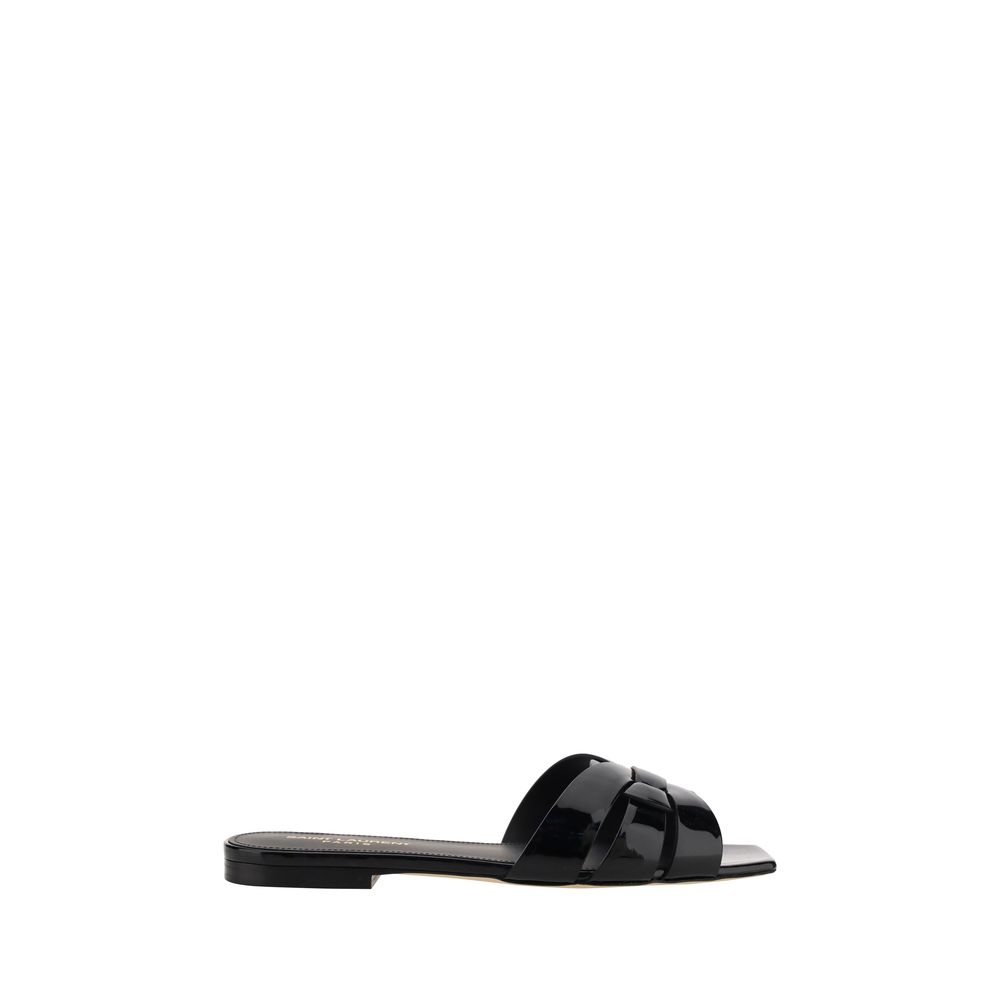 Black Calf Leather Bos Taurus Sandals