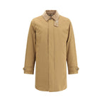Beige Polyester Coat