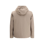 Beige Polyester Shell Jacket