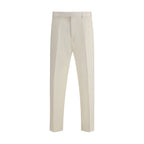 White Cotton Dress Pants